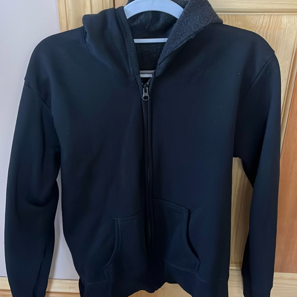 Black zip up xs